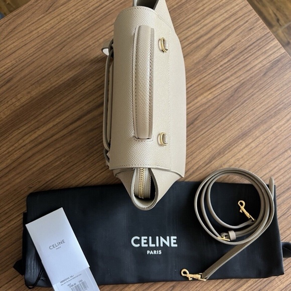 Authentic Celine Nano Belt Bag In Taupe - Picture 5 of 14